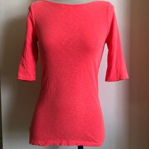 J.crew boatneck 3/4 length sleeve tee